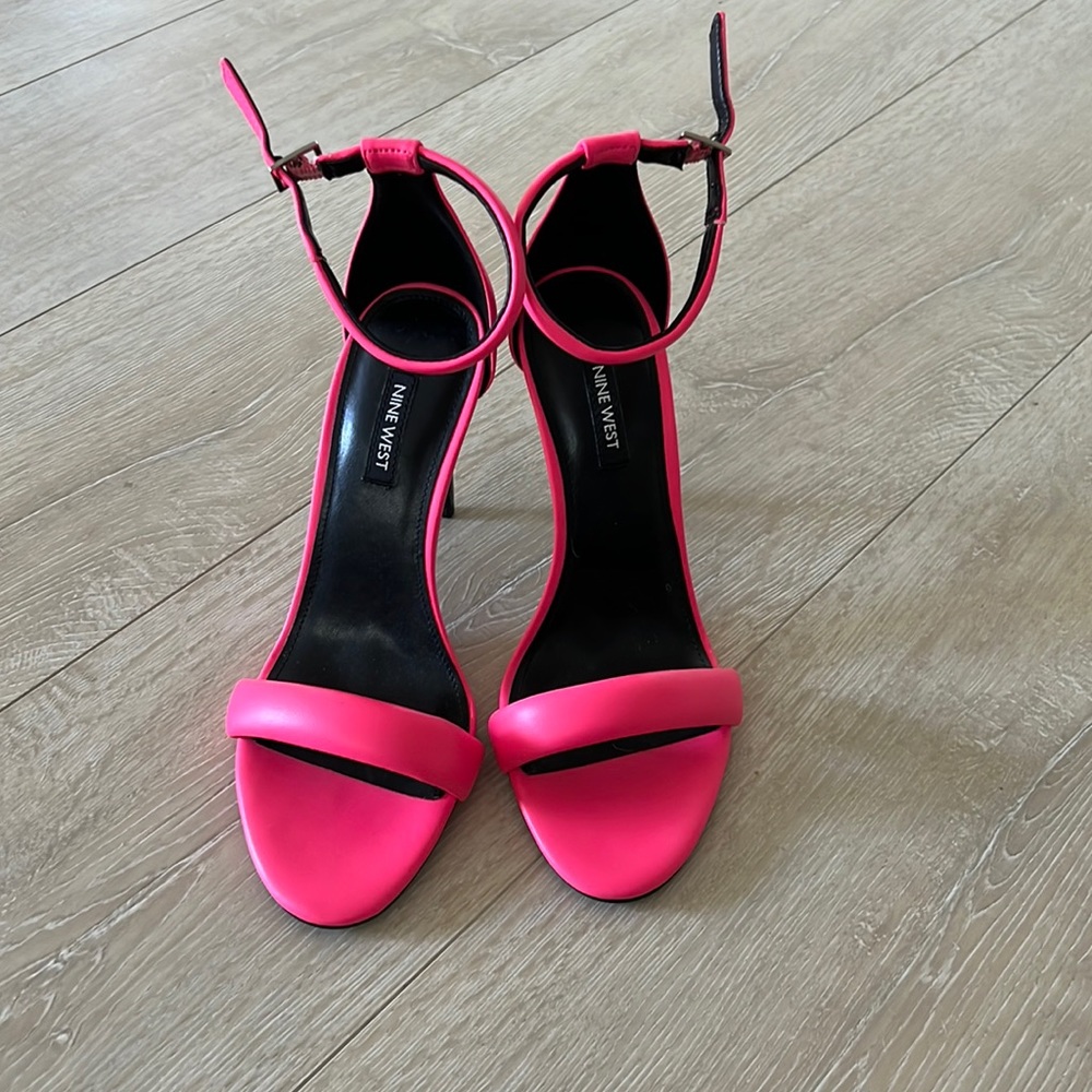 Nine West Hot Pink Strappy Heels